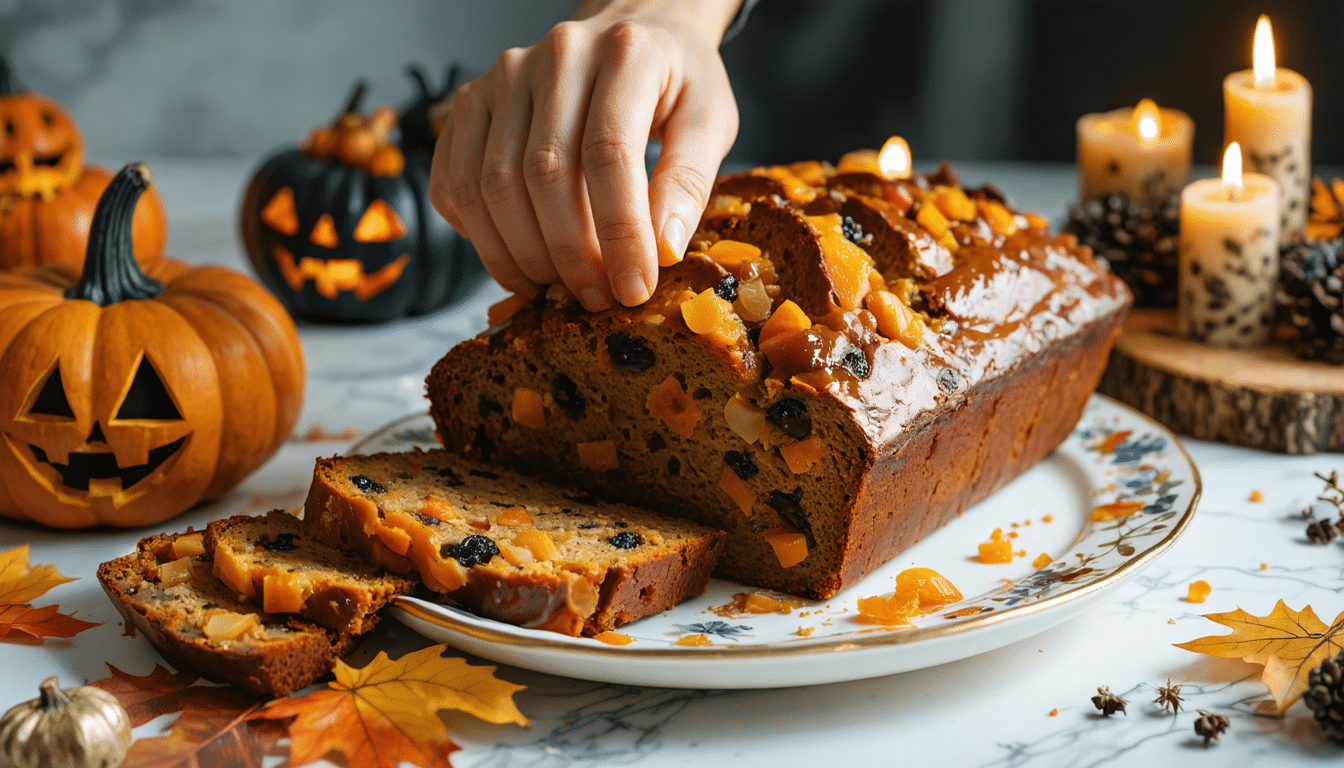 découvrez le barmbrack, gâteau irlandais traditionnel d’halloween : ses surprises cachées révèlent, selon la coutume, ce que l’avenir vous réserve.
