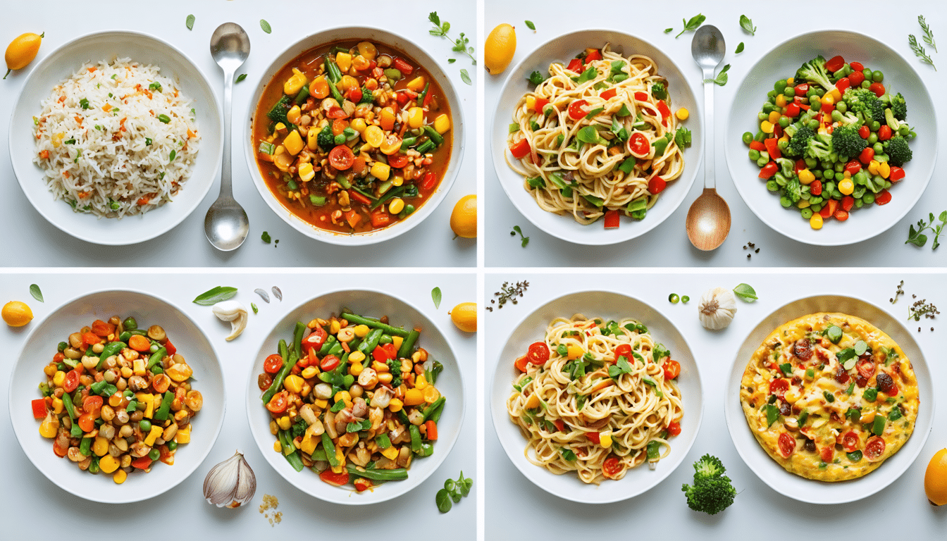 d&eacute;couvrez 10 repas faciles et savoureux &agrave; pr&eacute;parer avec des l&eacute;gumes surgel&eacute;s pour gagner du temps les soirs de semaine.