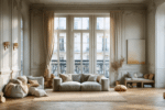 d&eacute;couvrez un appartement familial qui modernise l&rsquo;&eacute;l&eacute;gance haussmannienne gr&acirc;ce &agrave; des touches de bois blond et une atmosph&egrave;re chaleureuse.